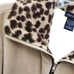 Boston Proper Leopard and‎ Tan Track Suit Size Small